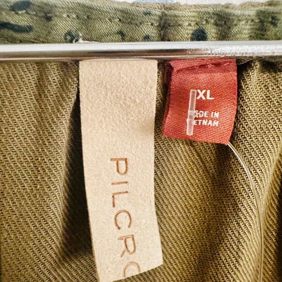 Pilcro for Anthropologie Olive Green Mini Dress - Picture 3 of 8
